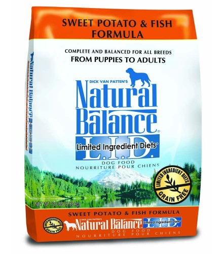 Natural Balance LID Sweet Potato & Fish Dry Dog Food 13lb